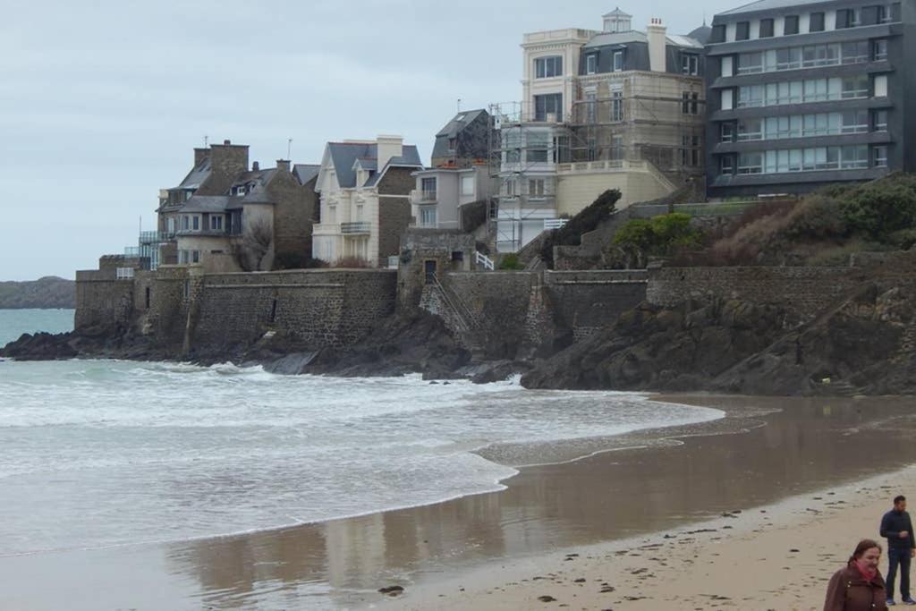 Saint Malo Bel Appartement Neuf Pres Gare Plage Sillon Intramuros Parking Prive Exteriör bild